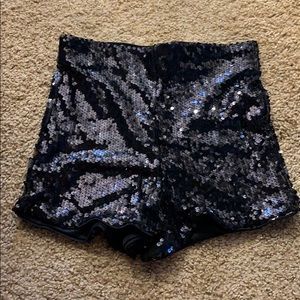 Sparkle black shorts
